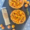 Tarte mirabelles et sucre fleuri